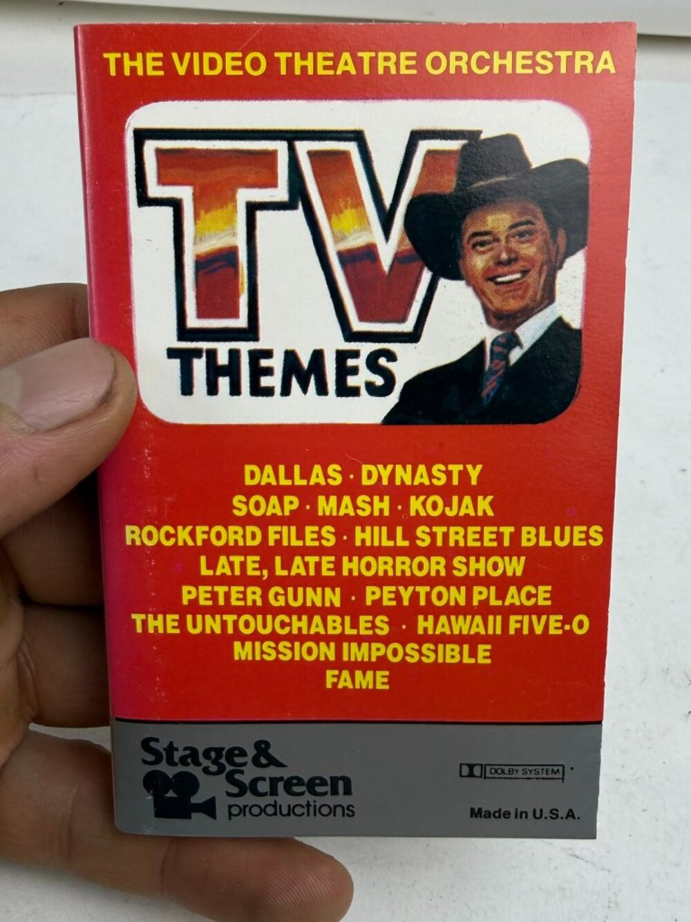 TV Themes - Video Theatre Orchestra 1983 songs VG+ cassette - poster collectable